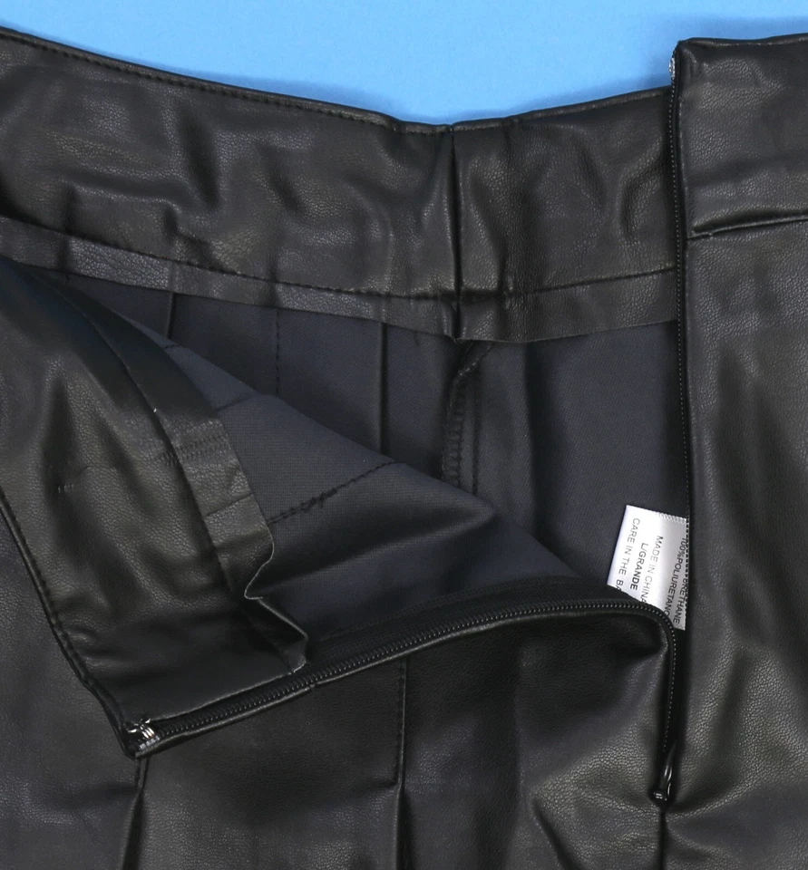 Love Tree Mujer Falda Imitación Cuero Negra L Nueva con etiquetas Foto 3 de 4