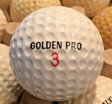 VINTAGE ORIGINAL "GOLDEN PRO" DIMPLE GOLF BALL