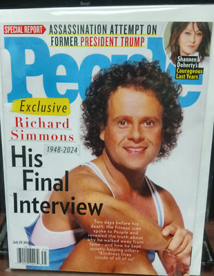 People Magazine Richard Simmons July 29, 2024 NEW