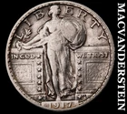 1917-D Standing Liberty Quarter - Ty 2  Very Fine / Extra Fine  Semi-key  #K2716