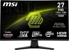 MSI MAG 274CXF 27 Inch FHD Curved Gaming Monitor -Adaptive Sync - Black - Refurb