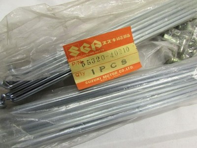 1980 SUZUKI RM100 NOS FRONT SPOKE SET  55320-40210