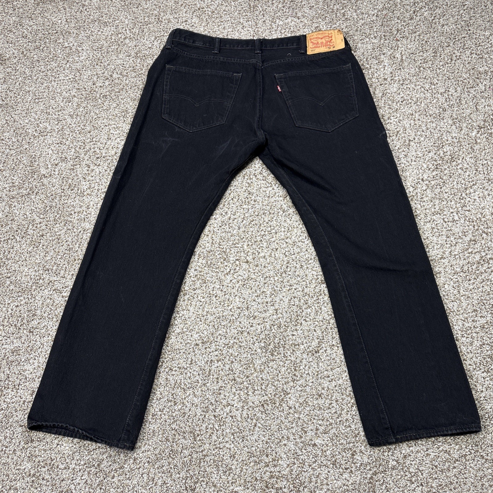 Levis 501 XX Jeans Mens 40x30 Black  Wash Denim Button Fly 37x29 - View 15