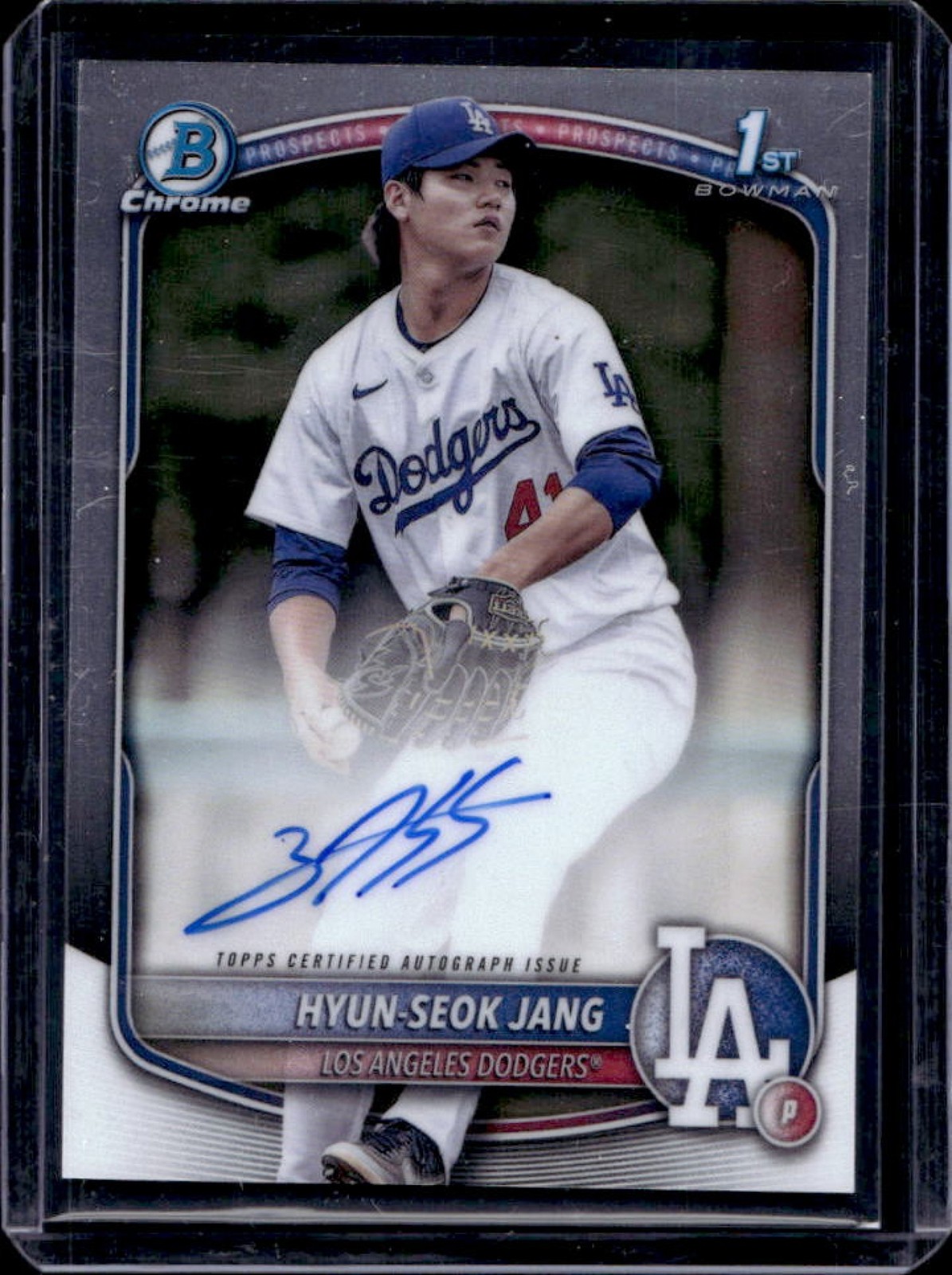 2025 Bowman Hyun-Seok Jang Chrome Auto 1st #CPA-HJ Dodgers