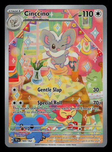 CINCCINO 183/162 - Temporal Forces (Holo/Illustration Rare) Pokemon: NM