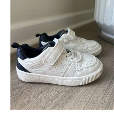 Carter's White/Blue Low Top Sneakers Toddler Boy US 10