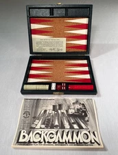 Vintage Pacific Game Company Travel Magnetic Backgammon Game Set No. 443 in Case