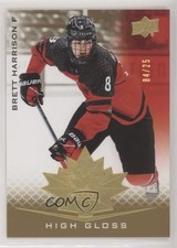 2021 Upper Deck Team Canada Juniors High Gloss 4/25 Brett Harrison #24 0mt5
