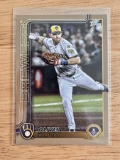 2025 Topps Update  - Oliver Dunn #US169 Milwaukee Brewers Baseball Gold /2025