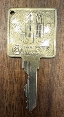 Vintage Hyatt Regency Nashville Hotel Key Room 014 Collectible Memorabilia