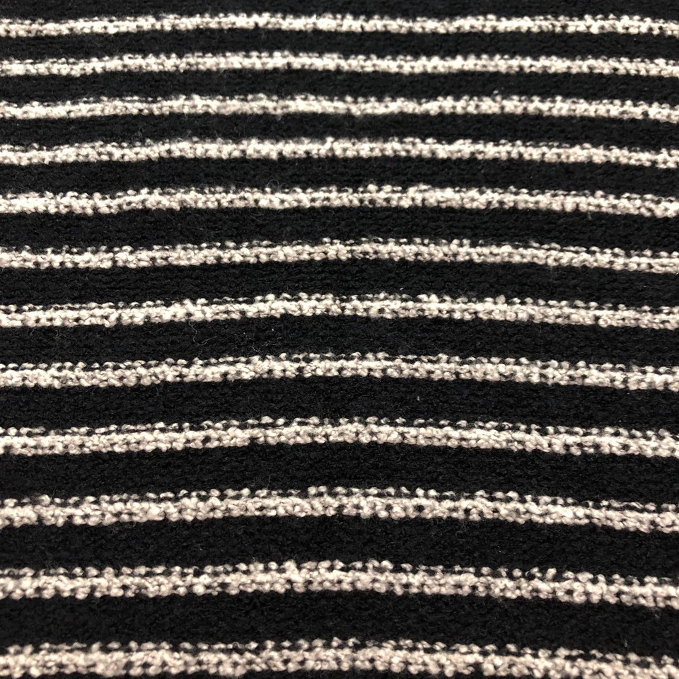 Jones New York Wool Sweater Womens S Retro Striped Grandma Old Money Indie Black - Image 4 of 4