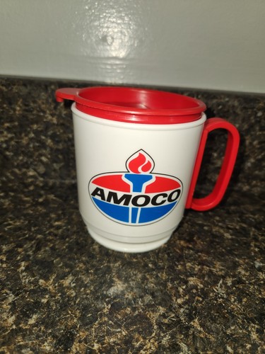 Vintage Amoco Food Shop Coffee Mug Cup Service Station Gas & Oil Advertisement
