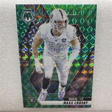 2025 Panini Mosaic Maxx Crosby #249 Green Mosaic Prizm Las Vegas Raiders