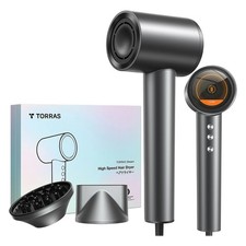 Torras X00hr2003 Stream 1,600-watt High-speed Hair Dryer Gray  NEW 