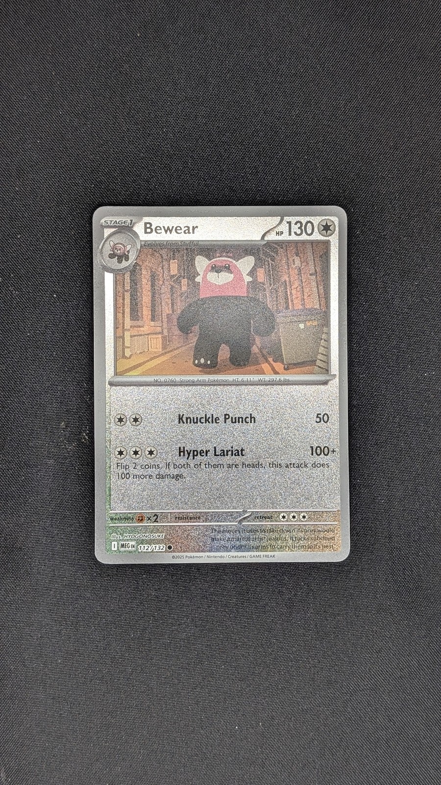 ME01: Mega Evolution #112/132 Bewear (Reverse Holo)