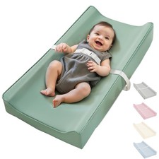 Leather Waterproof Baby Changing Pad - Wipeable, Extra Thick  Portable  Non...
