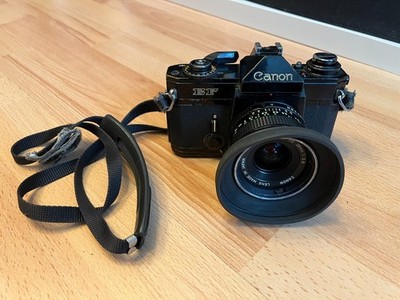 Canon EF SLR Kamera Body 35mm Spiegelreflexkamera inkl. FD 28mm 1:2.8 Objektiv