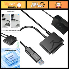 SATA to USB 3.0 Adapter Cable for 2.5"  3.5" HDD/SSD with Power Supply, UASP Su