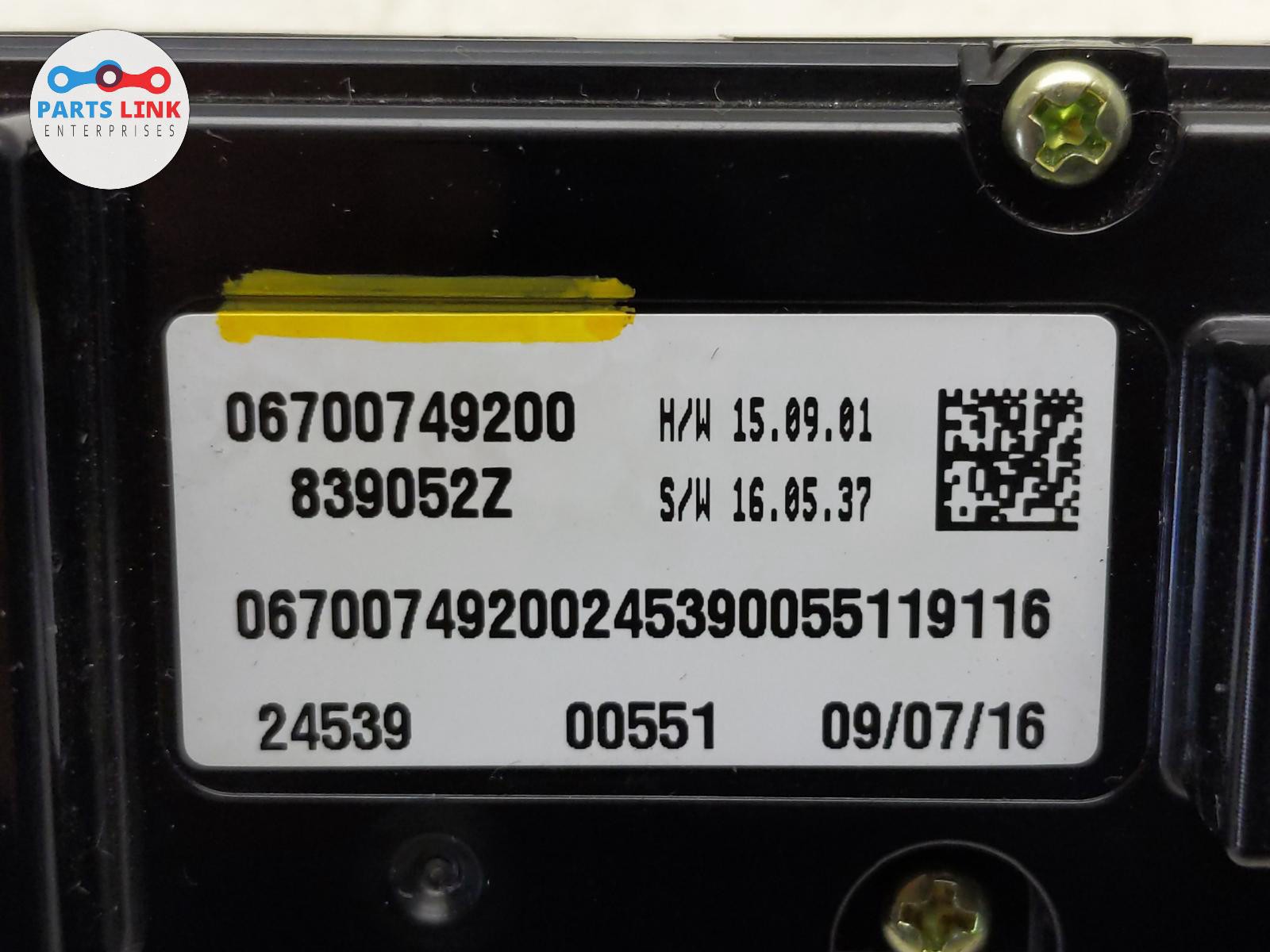 Maserati Levante 2017-2020 LEFT Climate control panel