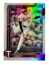 Topps 2025 Series 1 Baseball Bailey Ober Minnesota Twins Rainbow Foilboard #12
