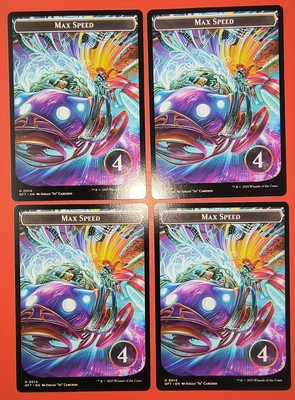 4X PLAY SET- MAGIC: TOKEN H- START YOUR ENGINES 0014 / / MAX SPEED DFT REG. NM