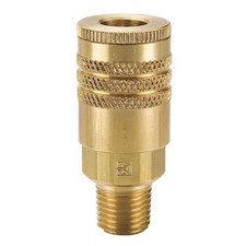 Parker B52e Coupler Body, Brass, Mnpt, 3/8 In. Pipe