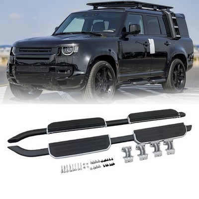 Running Board Nerf Bar Side Step Fit for  Defender 110 130 4Door 2020-2026 Pedal