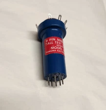 Pomona 1449 TALL 9-Pin Noval Vacuum Tube Test Socket Adapter