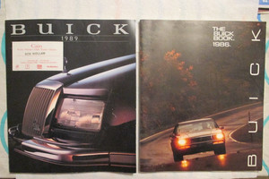 TWO BUICK SALES BROCHURES. 1986 AND 1989.