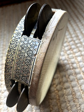 Restored Antique 22cm fish skin Riqq mother of pearl inlay in great condition