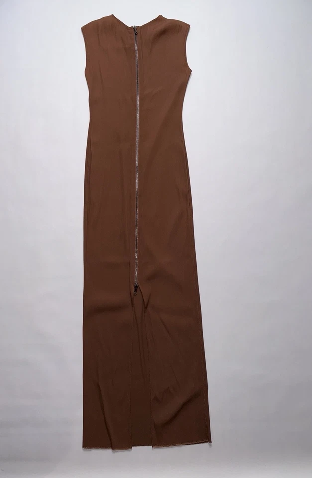 Vintage Lanvin Spring 2011 Maxi Column Evening Dress Gown S Runway Alber Elbaz - Image 4 of 4