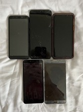 Lot of 5 Non-Working Samsung Motorola Vortex Mixed Model Cell Phones for Parts