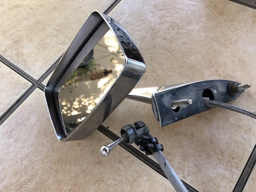 1972 Ford Gran Torino, Ranchero Remote Driver’s Side Mirror Chrome.