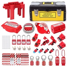 Lockout Tagout Kit - Lockout Set Safety Padlocks Lockout Hasp Breaker Lockout...