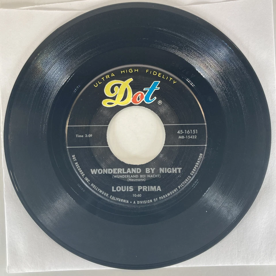 Louis Prima/Henry Jerome 60’s Jazz Lot Of 2 Vinyl 7”/45 Singles VG+ - Image 3 of 4