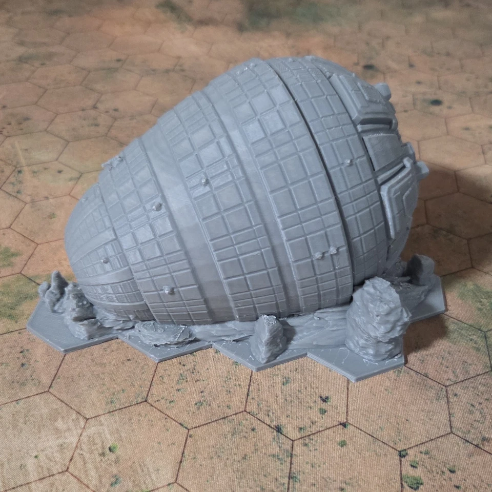 Battletech Terrain Crashed Overlord Dropship 地图比例 — 第 2/4 张图片