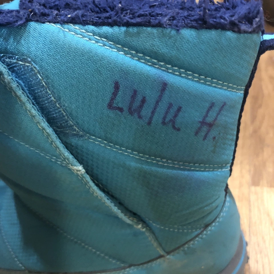 Botas de invierno impermeables LL Bean Kids talla 2 verde azulado claro 200 g Primaloft 513076 Foto 3 de 4