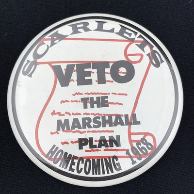 #ad #ad Mankato Scarlets Vintage Pin Button MHS Football MN 1968 Homecoming Marshall 60s $11.96
