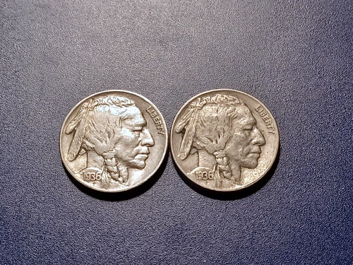 AU & Choice AU 1936-P Buffalo Nickels