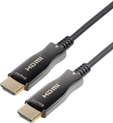MaxTrack C508-20 M 2.0 HDMI 4K Glasfaser Kabel 20m Aktiv Ultra High Speed Black