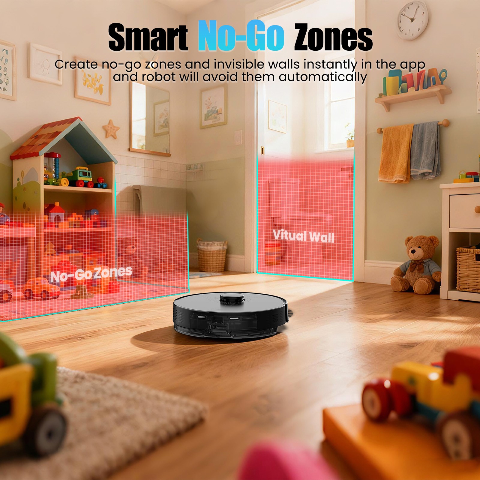 Refurbished AIRROBO E10 Robot Vacuum and Mop Cleaner Self Emptying 8000Pa 150Min alternate view 6