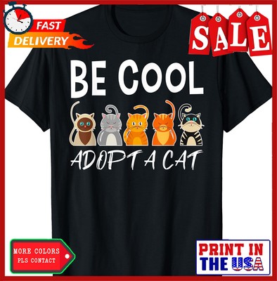 Adopt a Cat Shirt Cat Rescue Cat Adoption Love Unisex T-Shirt