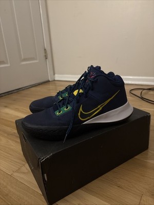 Nike Kyrie Flytrap 4 Blue Void Yellow Size 10m/11.5w-CT1972 400-Slightly Used