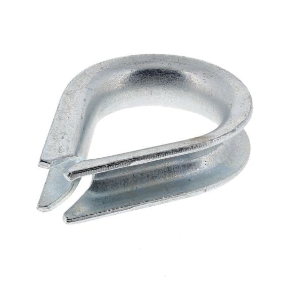 Untested Galvanised Heart Shaped Rope Thimble - 12mm