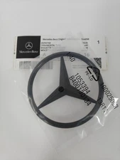 GLOSS BLACK Star Emblem Rear Trunk Lid Logo Badge AMG CLS63 CLS550 Mercedes W218