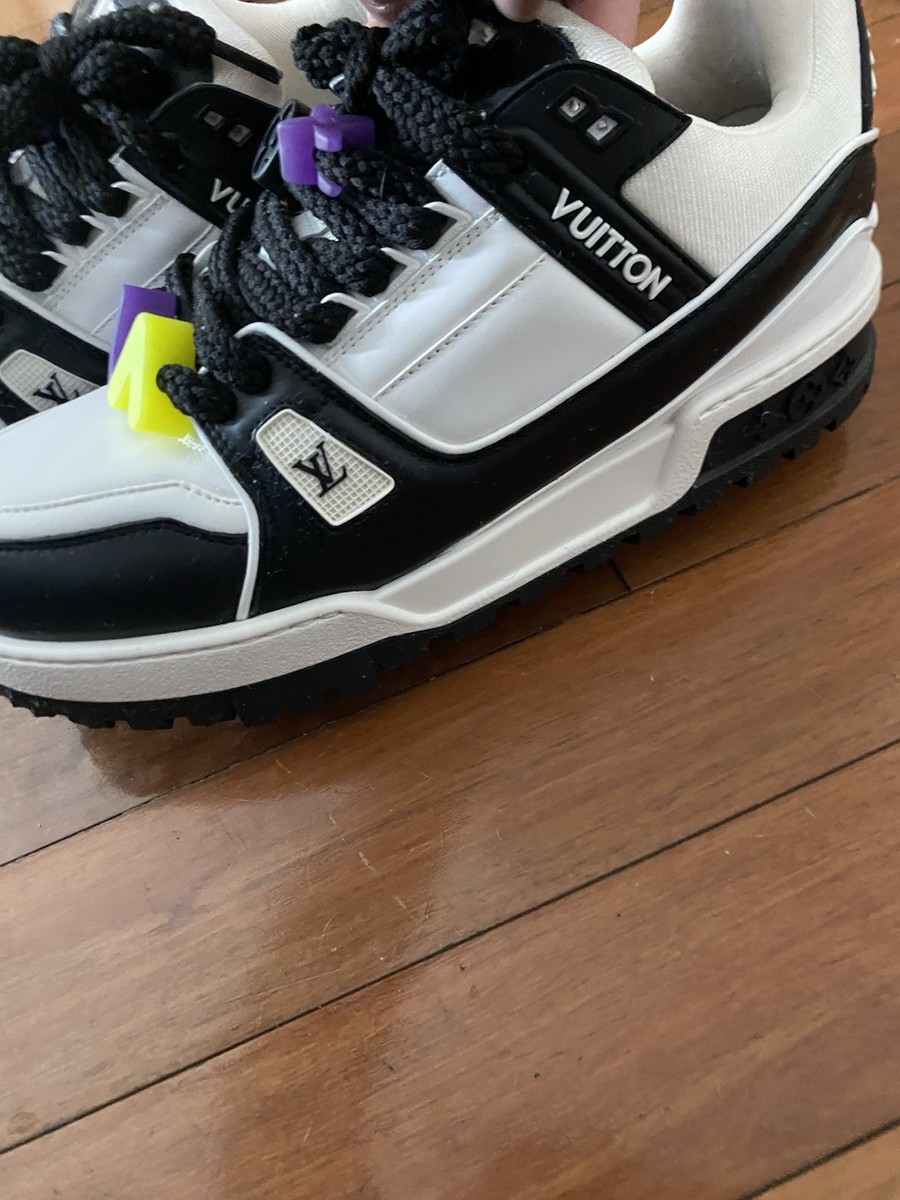 Louis Vuitton Men’s Athletic Sneakers - White & Black LV Trainer Men main image 4