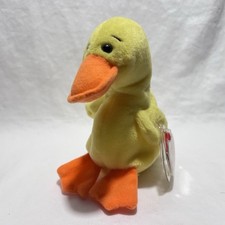 TY Beanie Baby QUACKERS the Duck Vintage Ty Beanie Babies Stuffed Animal Toy