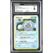 Poliwrath 11/112 EX FireRed & LeafGreen Reverse Holo CGC 6 on eBay
