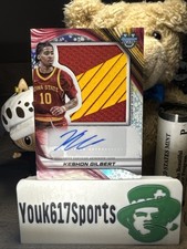 2024-25 Bowman U Best KESHON GILBERT Prospect Jumbo Relic Auto #PJRA-KG 