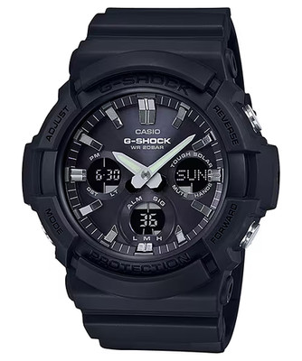Casio G-Shock GAS-100B-1A   Tough Solar Analog/Digital Black Watch (Brand New)